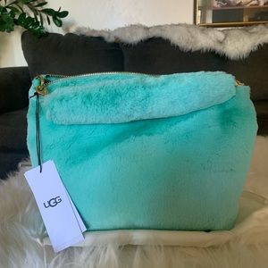 NWT Ugg Duffy vegan fur purse